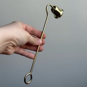 Vintage Candle Snuffer Faux Gold 90s Home Decor